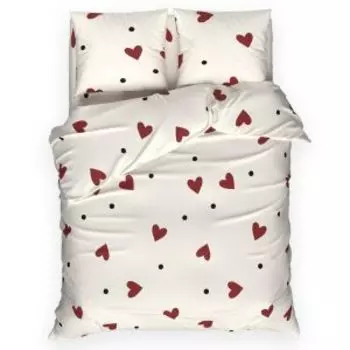 Комплект постельного белья Этель First love, 2-сп, бязь, хлопок 125г/м2