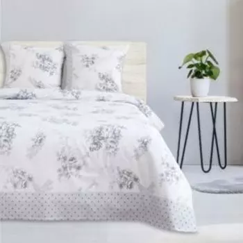 Комплект постельного белья Этель Флорена Экрю, 1.5-сп, нав. 70х70 см, поплин