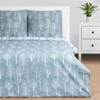 Комплект постельного белья Этель Forest, Евро, нав. 70х70 см, поплин