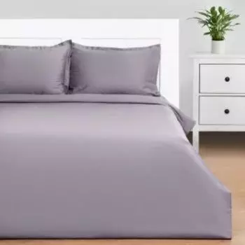 Комплект постельного белья Этель Grey sky, Дуэт, нав. 50х70 см, мако-сатин 114 г/м2