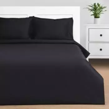 Комплект постельного белья Этель Jet black, Дуэт, нав. 50х70 см, мако-сатин 114 г/м2