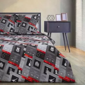 Комплект постельного белья Этель Music, 2-сп, нав. 70х70 см, бязь, хлопок 125г/м