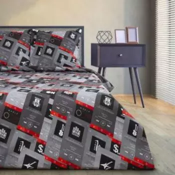 Комплект постельного белья Этель Music, 1.5-сп, нав. 70х70 см, бязь, хлопок 125г/м