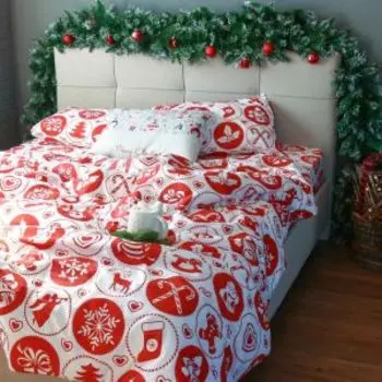 Комплект постельного белья Этель New Years gifts, 2-сп, сатин, хлопок 125г/м2