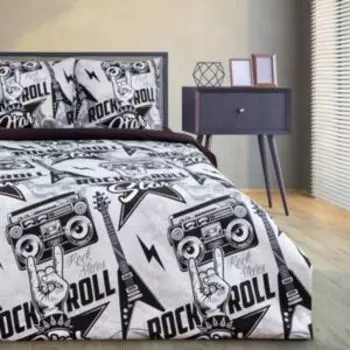 Комплект постельного белья Этель Rock star, 2-сп, нав. 70х70 см, бязь, 125 г/м2