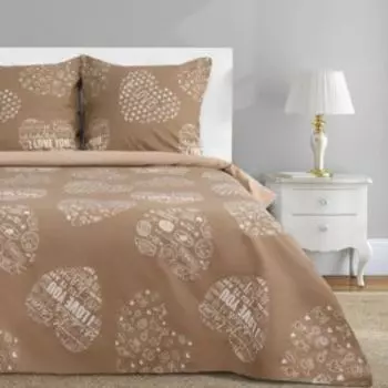 Комплект постельного белья Этель Te amo Вид 3, 2-сп, нав. 70х70 см, бязь, хлопок 125г/м