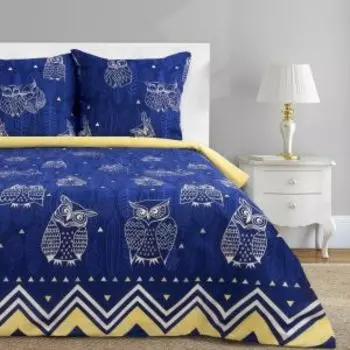 Комплект постельного белья Этель Ушастые совы, 2-сп, нав. 70х70 см, бязь