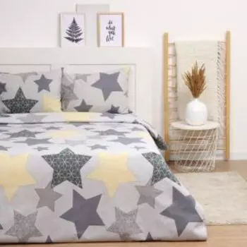 Комплект постельного белья Этель Звезды, 1.5-сп, нав. 50х70 см, бязь