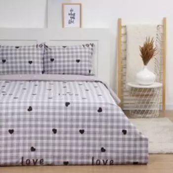 Комплект постельного белья LoveLife Клетка, 1.5-сп, нав. 50х70 см, сатин