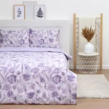 Комплект постельного белья LoveLife Лавандовое поле, 2-сп, нав. 50х70 см, сатин