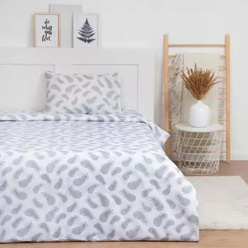 Комплект постельного белья LoveLife Легкость, 1.5-сп, нав. 50х70 см, бязь