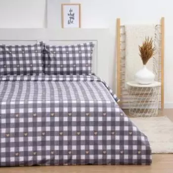 Комплект постельного белья LoveLife Life, Евро, нав. 50х70 см, сатин