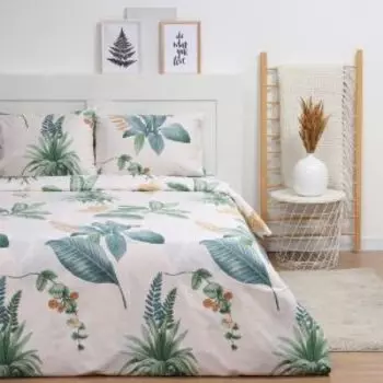 Комплект постельного белья LoveLife Тропики, Евро, сатин, хлопок 125г/м2