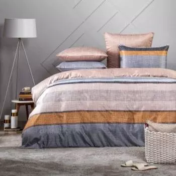 комплект постельного белья MEDSLEEP сатин 1,5-сп: под. 145х215 см, прост.180х220см, нав. 50х70-2шт.,70%бамб, 30%хл., Ульберт