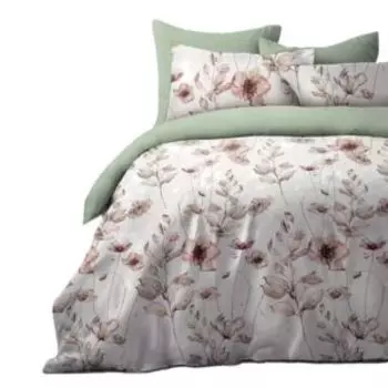 комплект постельного белья Melissa сатин евро: под200х220см,прост215х240см,нав50х70см 2шт, 100%хл,120г/м2, April