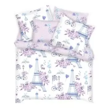 Комплект постельного белья Mona Lisa Kids Парижанки, 1.5-сп, нав. 50х70 см, бязь