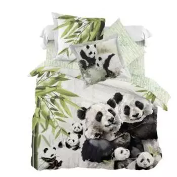 Комплект постельного белья Mona Liza Family Pandas, Евро, 4 наволочки, мако-сатин