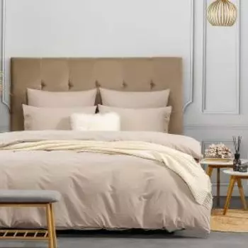 Комплект постельного белья Prime Prive Смоген, 2-сп, нав. 50х70 и 70х70 см, сатин, бежевый