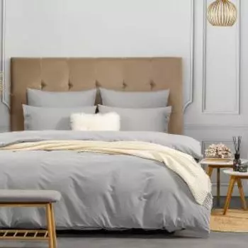 Комплект постельного белья Prime Prive Смоген, Евро, нав. 50х70 и 70х70см, сатин, светло-серый