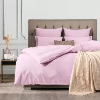 Комплект постельного белья SleepiX Миоко, 1.5-сп, 4 наволочки, сатин, розовый