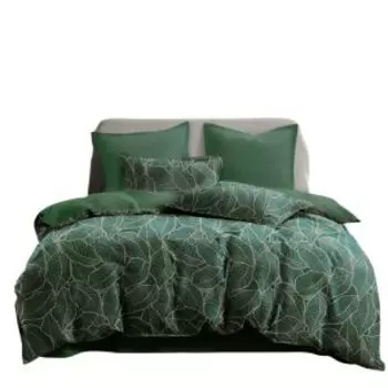 Комплект постельного белья Sofi de Marko Беверли, Евро макси, сатин, зеленый