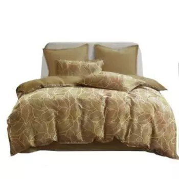 Комплект постельного белья Sofi de Marko Беверли, Евро макси, сатин, бежевый