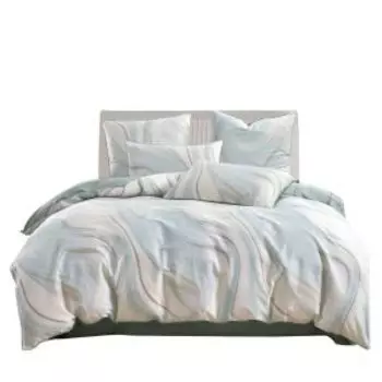 Комплект постельного белья Sofi de Marko Лорайн, Евро, сатин, зеленый