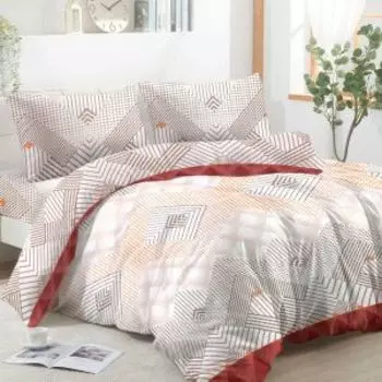 Комплект постельного белья Спал Спалыч Лосанго, Евро, нав. 70х70 см, бязь