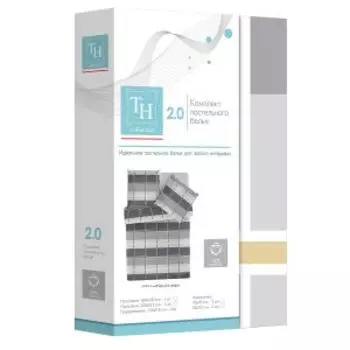 Комплект постельного белья Теодора Клефи, 2-сп, нав. 70х70 см, ранфорс