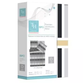 Комплект постельного белья Теодора Клефи, Евро, нав. 70х70 см, ранфорс