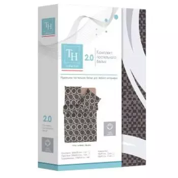 Комплект постельного белья Теодора Вольта, 2-сп, нав. 70х70 см, ранфорс