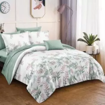 Комплект постельного белья Теодора Жанетта, 1.5-сп, нав. 70х70 см, поплин