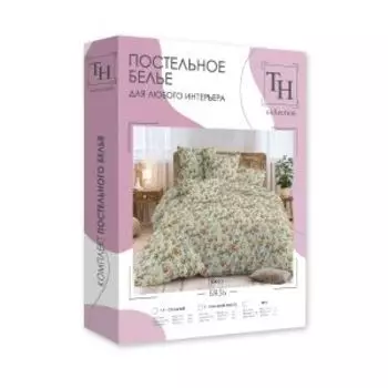 Комплект постельного белья Theodora, Евро, поликоттон, рис. 5004