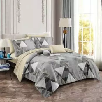 Комплект постельного белья Theodora Стенли, 2-сп, нав. 70х70 см, сатин, хлопок 115г/м2