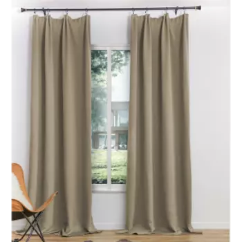 Комплект штор Блэкаут, 150х270 см, 2 шт, кофе с молоком