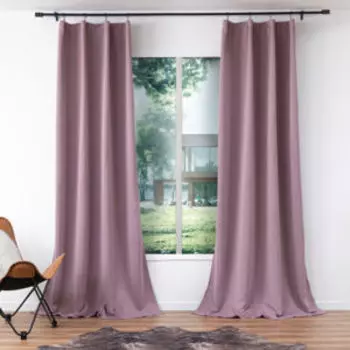 Комплект штор Блэкаут, 150х270 см, 2 шт, пыльная роза