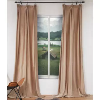 Комплект штор Holland Вельвет, 150х270 см, капучино, 2 шт