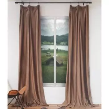 Комплект штор Holland Вельвет, 150х270 см, коричневый, 2 шт