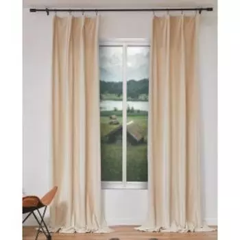 Комплект штор Holland Вельвет, 150х270 см, светло-кремовый, 2 шт