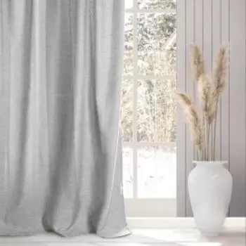 Комплект штор Волшебная ночь, 165х270 см, пепельно-серый, рогожка