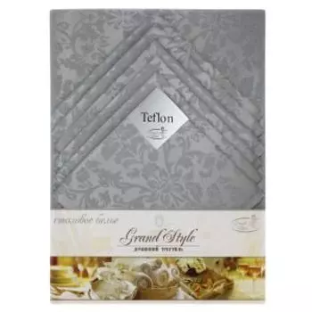 Комплект столового белья Журавинка, 7 предметов, скатерть (150х150 см), салфетки (35х35 см), тефлон