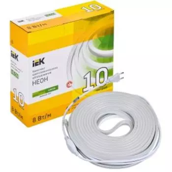 Комплект светодиодной подсветки IEK Неон, 10 м, 8 Вт/м, IP65, 220 В, 120 LED/м + драйвер