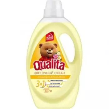 кондиционер д/белья QUALITA Цветочный океан, 1000 мл