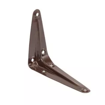 Консоль с 1 ребром жесткости, 150x125 мм, коричневый, 1 шт