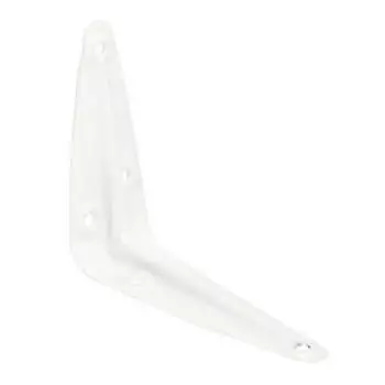 Консоль с 1 ребром жесткости, 250x200 мм, белый, 1 шт