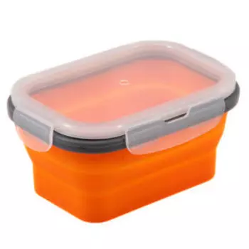 Контейнер для еды с крышкой, 350 мл, силикон
