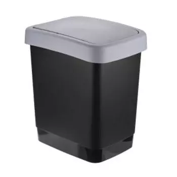 Контейнер для мусора Idea Твин, 18 л, пластик, серый