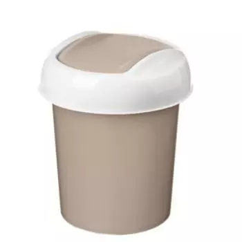 Контейнер для мусора Idilend Palm, 1 л, плав. крышка, бежевый