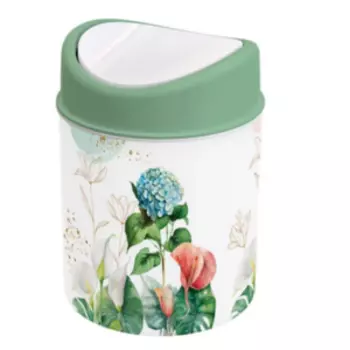 Контейнер для мусора Полимербыт Гармония, 1.6 л, плавная крышка