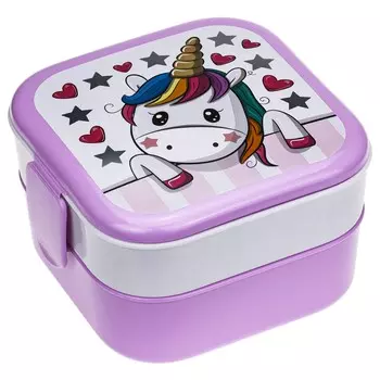 Контейнер для обеда Единорог, 0.4 л, пластик